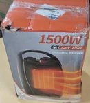 Intertek Ceramic Heater 1500W Electric Auto Shut-off Rotary Knob Black PTC909A Open. Price: $25.00.