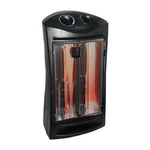 Living Zone 1500-WATT Black Electric Tower Space Heater W/ Thermostat Used. Price: $49.95.