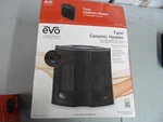 Evo HLTCH610 Twin Ceramic Logic Space Heater 5 Temp Settings Ecs Open. Price: $27.99.