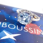 Mauboussin Blue Topaz Soleil D'ete Ring K18WG RI1104WGBTDI Jewelry Pre-owned. Price: $899.00.