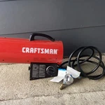 Craftsman 60,000 Btu Portable Forced Air Propane Heater New. Price: $140.00.