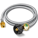 6FT Propane Hose Adapter 1LB To 20LB With Gauge, Tank 20... New. Price: $34.98.