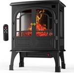 26" Freestanding Electric Fireplace Heater Indoor With Adjustable Flame Effect New. Price: $125.68.