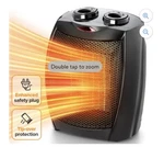 Kissair 750W/1500W Space Heater Etl Certified, Silent Heating, V-0 Flame Retar New. Price: $33.99.