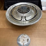 Vintage-nutone Radiant Ceiling Bathroom Heater Silver Aluminum 1000W Model 9285 Used. Price: $150.00.