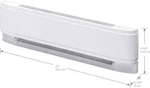 Dimplex 25" Linear Convector Electric Baseboard Heater Model: LC2507W31 Used. Price: $64.99.